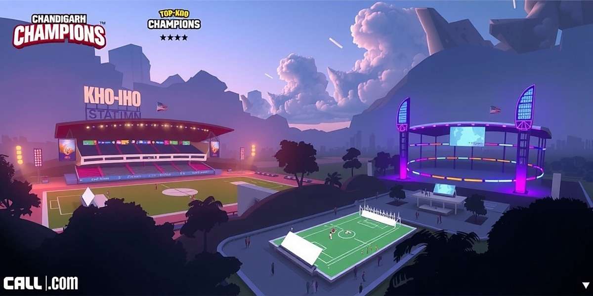 Chandigarh Champions Future Updates Concept art for upcoming Chandigarh Champions features including new sports like kho-kho and new stadiums