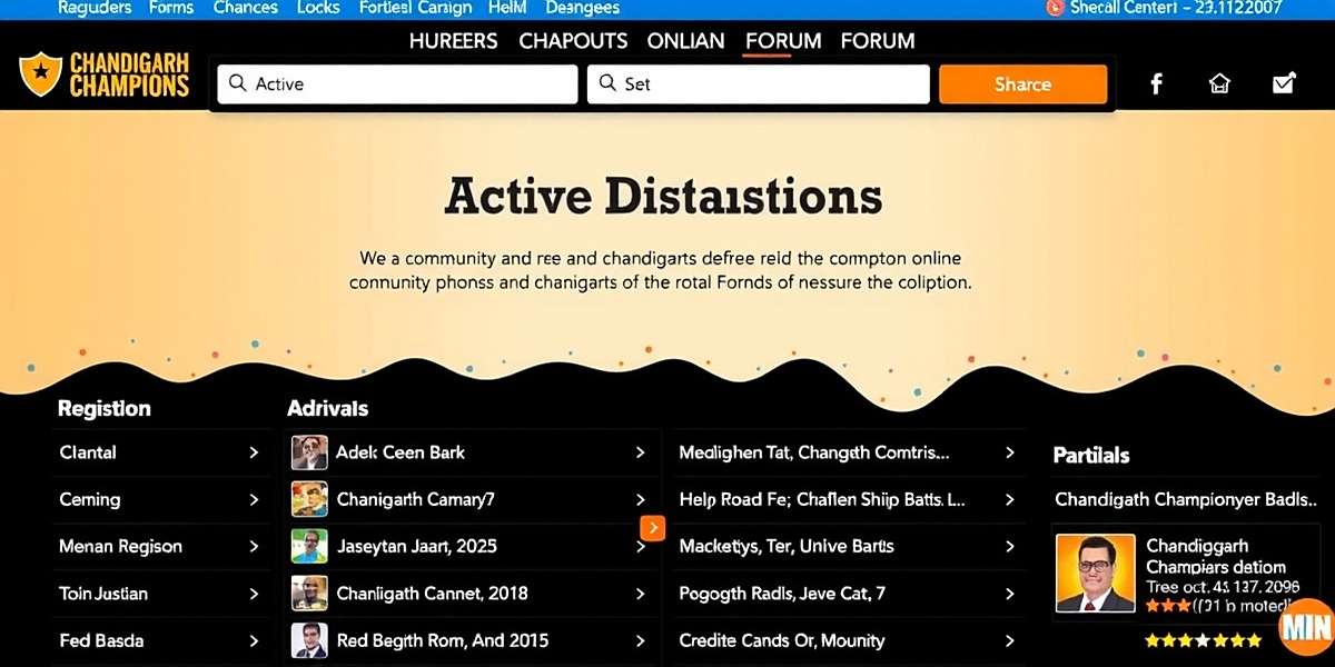 Chandigarh Champions Community Forum Chandigarh Champions online community forum showing active discussions in multiple Indian languages